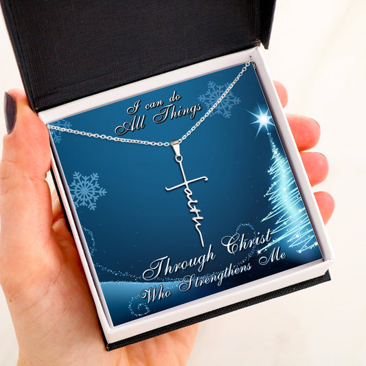 I CAN DO ALL THINGS - FAITH NECKLACE Christmas Edition