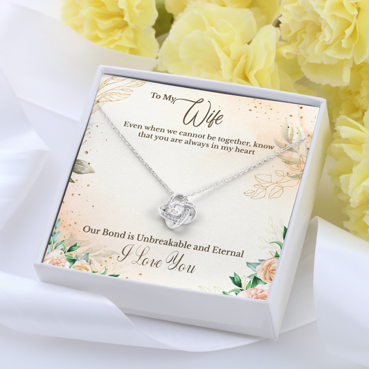 Husband to Wife Love Knot Necklace
