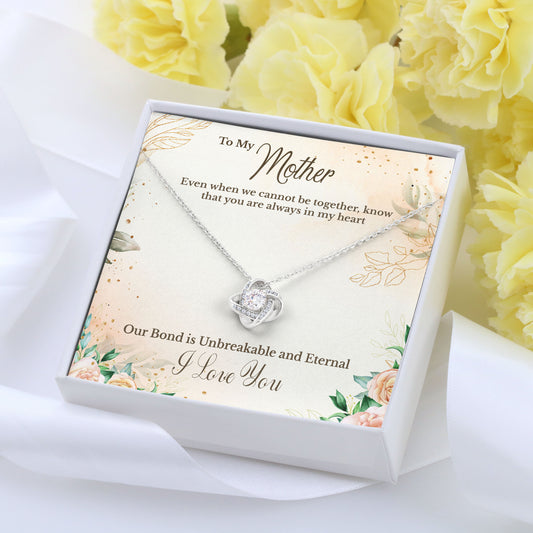 To Mother Love Knot Necklace